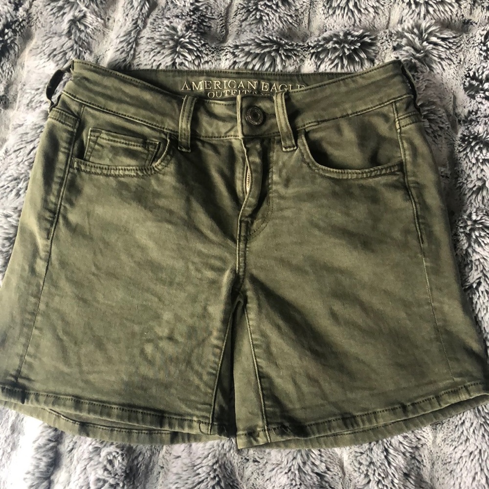Womens Green American Eagle Shorts